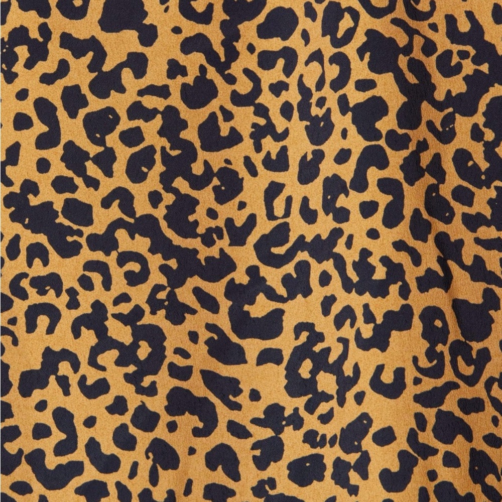 WAYF Pierce Leopard Print Long Sleeve Mock Neck Minidress - Picture 7 of 13